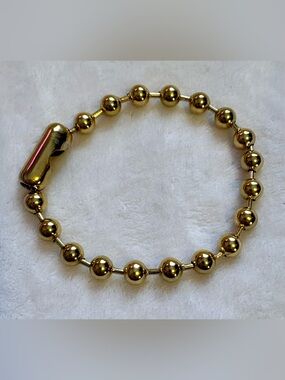 Plunder Gold Bead Link Bracelet